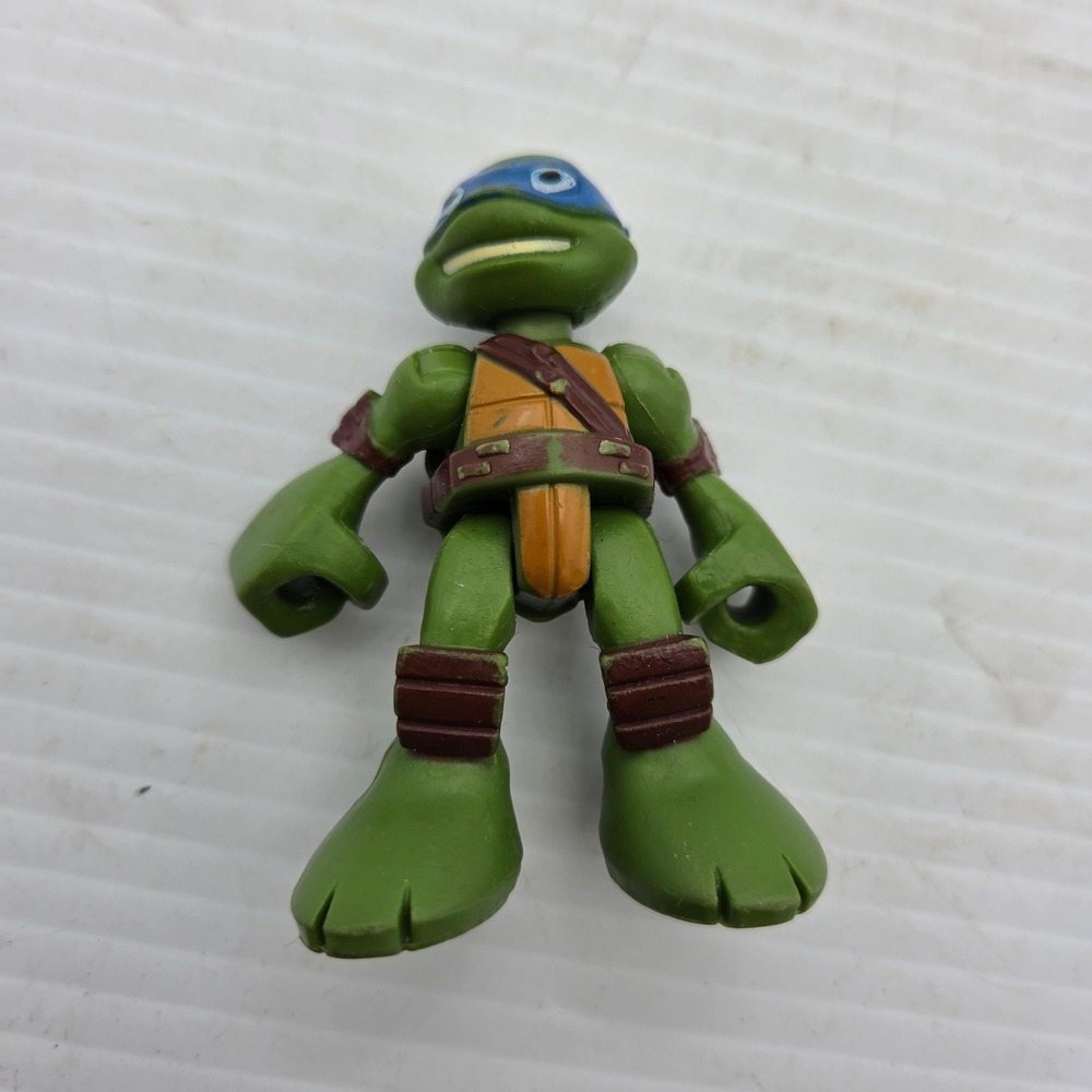 TMNT Leonardo Half Shell Heroes Action Figure Blue Mask Ninja Turtle Playmates